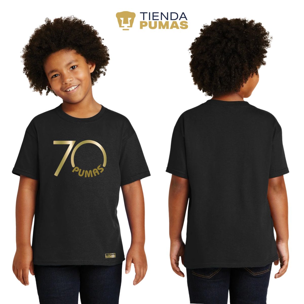 Playera Niños Pumas UNAM 70 Aniversario Fte Edición Limitada 4