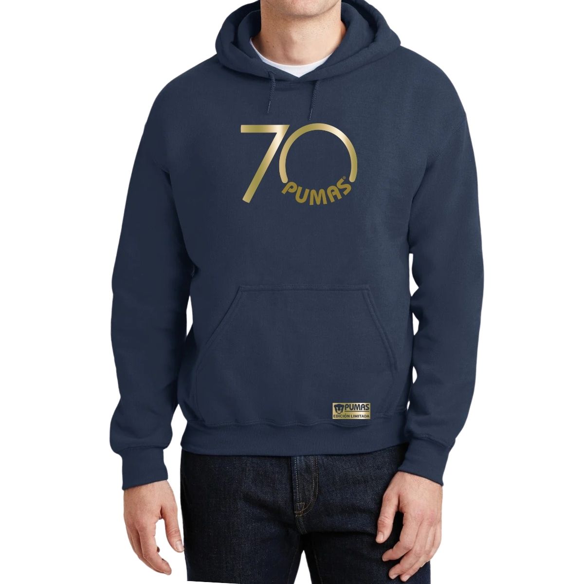 Sudadera Hombre Hoodie Pumas UNAM 70 Aniversario Fte Edición Limitada 4