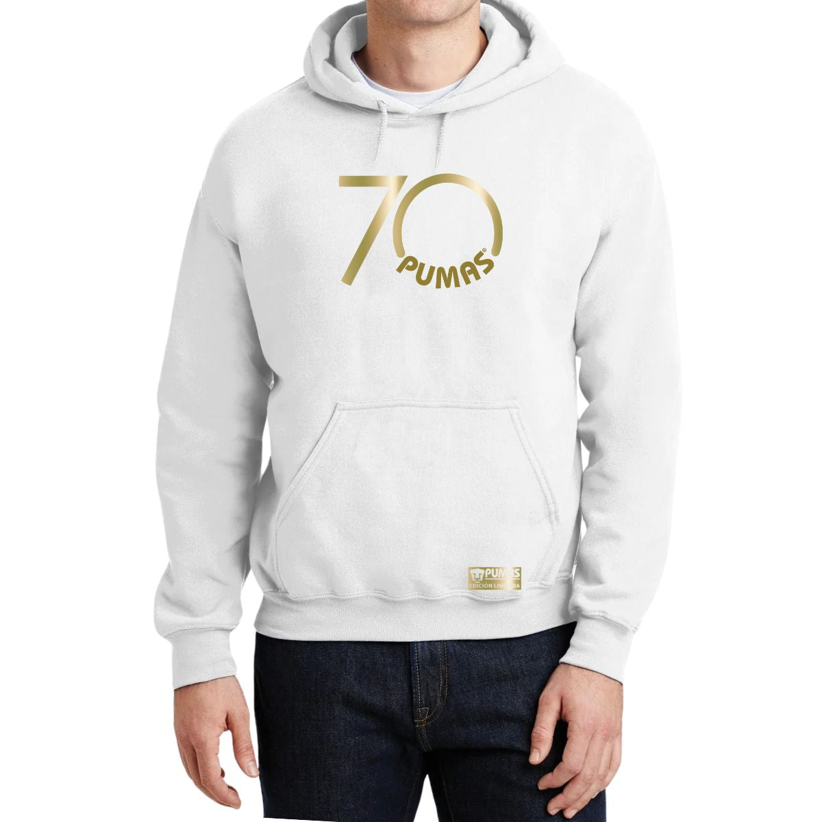 Sudadera Hombre Hoodie Pumas UNAM 70 Aniversario Fte Edición Limitada 4