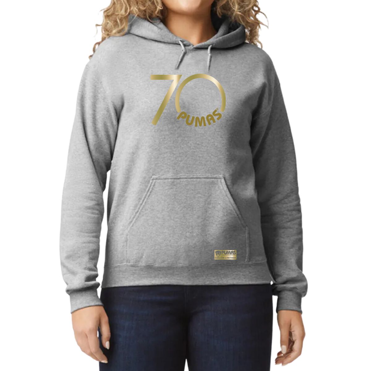 Sudadera Mujer Hoodie Pumas UNAM 70 Aniversario Fte Edición Limitada 4