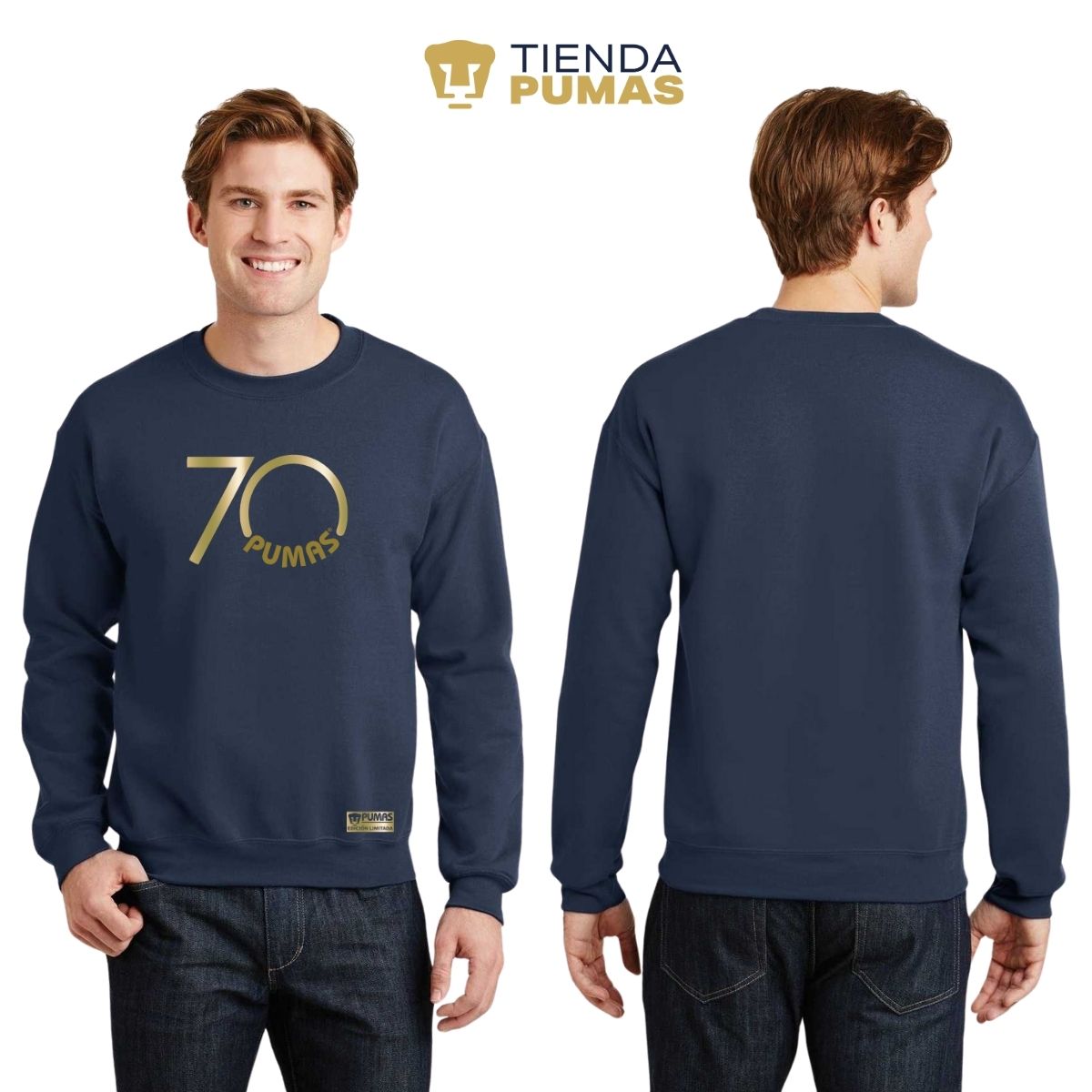 Sudadera Hombre Pumas UNAM 70 Aniversario Fte Edición Limitada 4