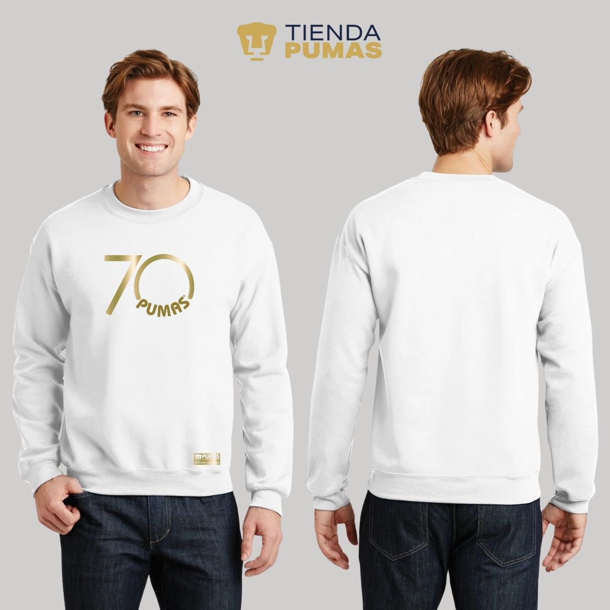 Sudadera Hombre Pumas UNAM 70 Aniversario Fte Edición Limitada 4