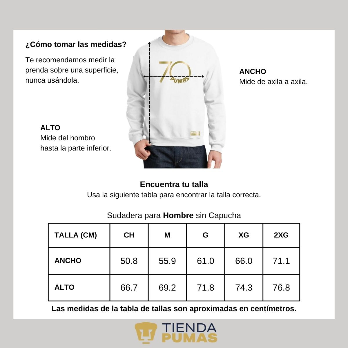 Sudadera Hombre Pumas UNAM 70 Aniversario Fte Edición Limitada 4