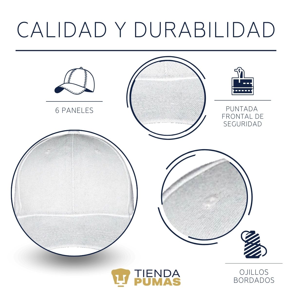 Gorra Pumas UNAM Hombre Mujer 70 Aniversario Bordado Fte Edición Limitada 4