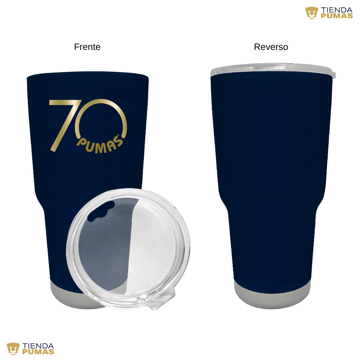 Termo 30 Oz Pumas UNAM 70 Aniversario Fte Edición Limitada 4