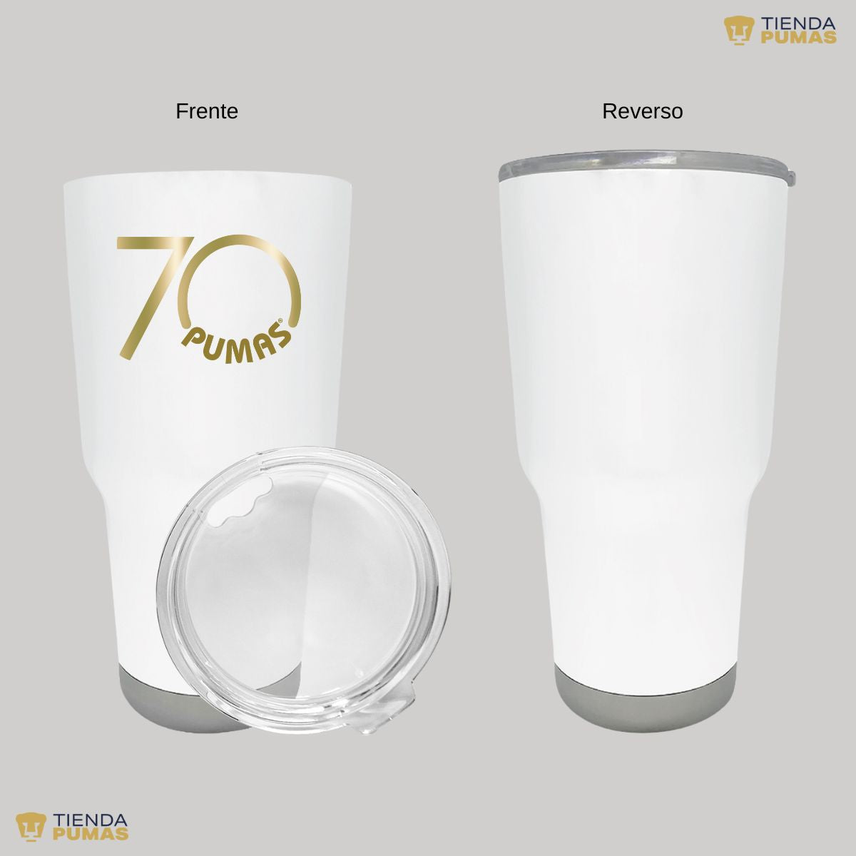 Termo 30 Oz Pumas UNAM 70 Aniversario Fte Edición Limitada 4