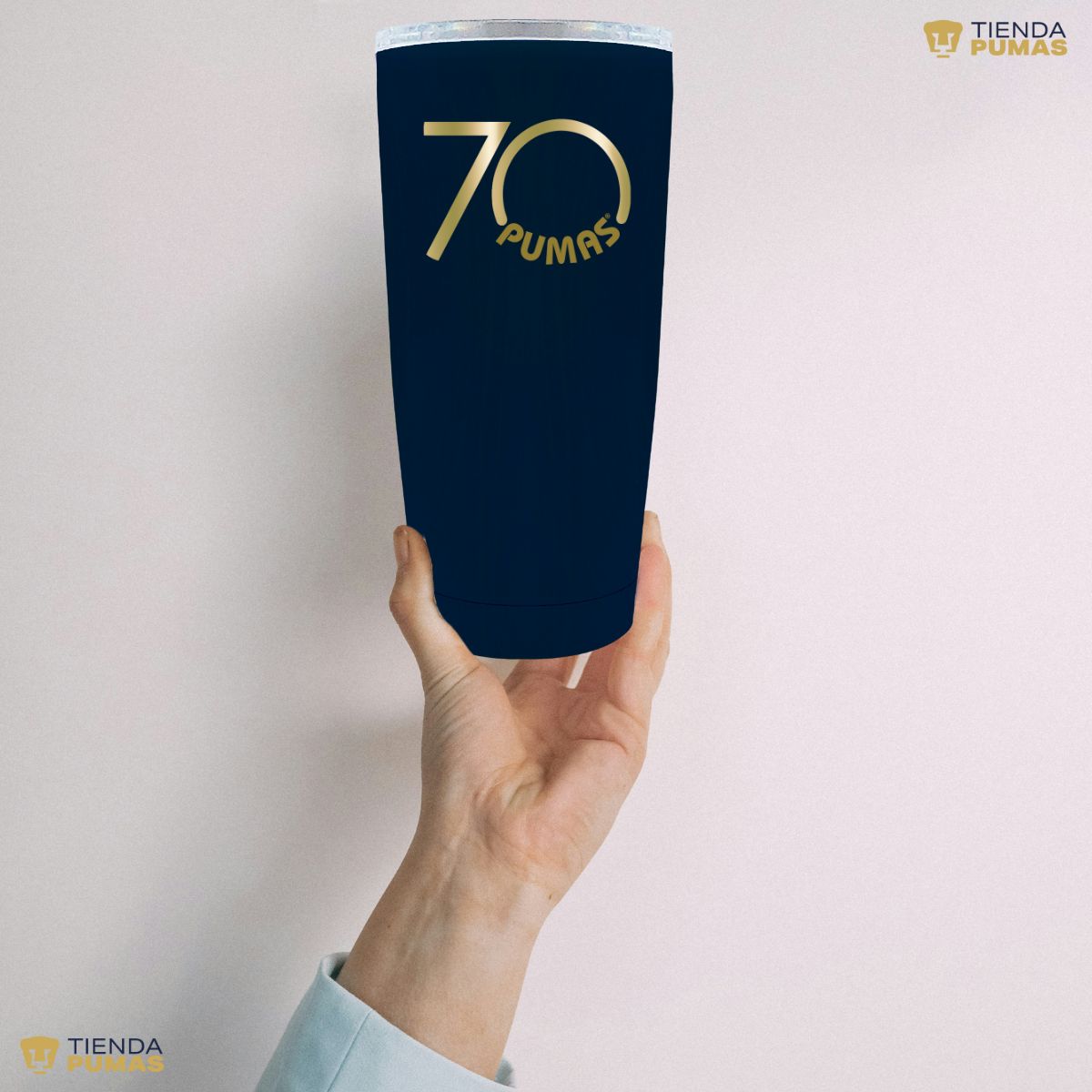 Termo 20 Oz Pumas UNAM 70 Aniversario Fte Edición Limitada 4