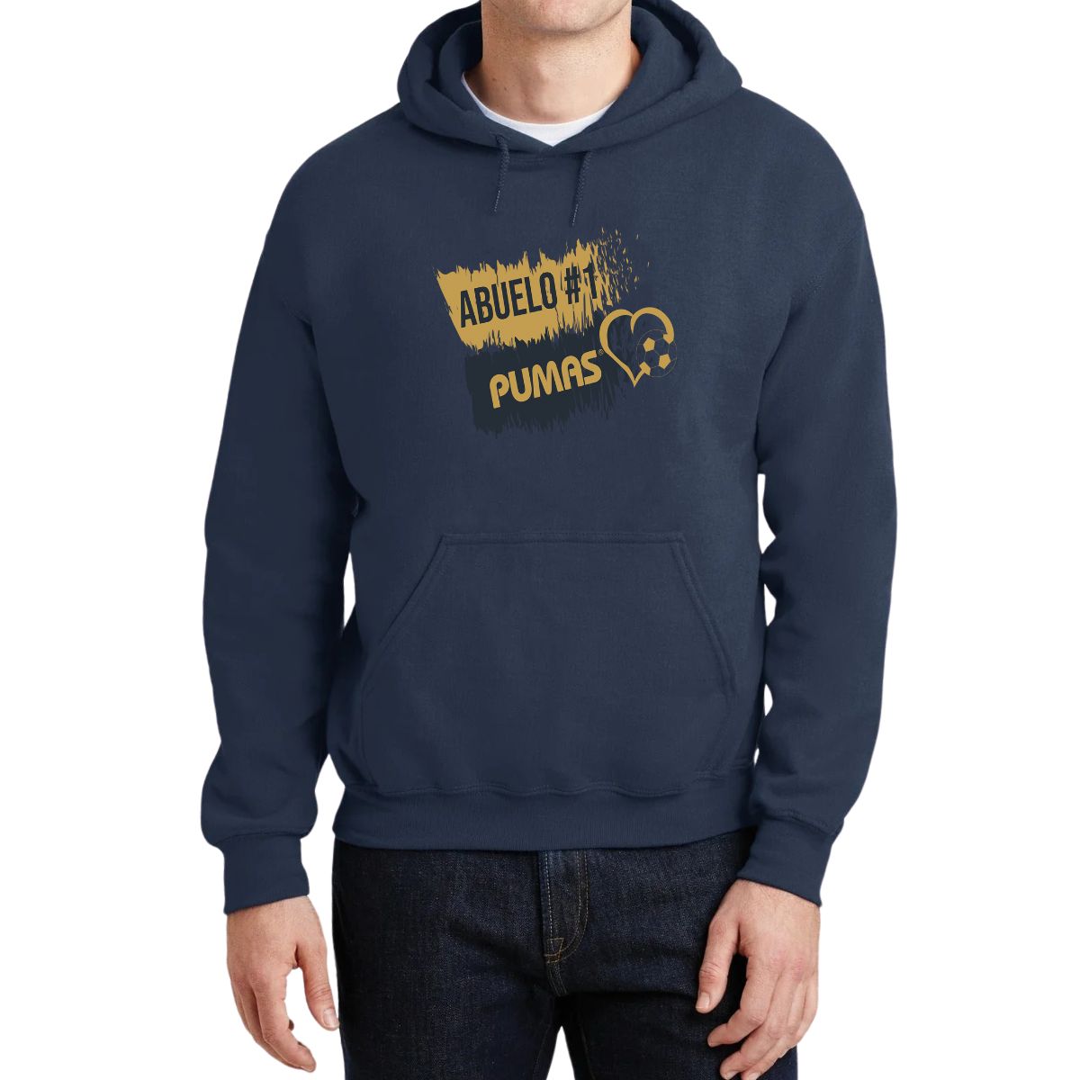 Sudadera Hombre Hoodie Pumas UNAM Abuelo No 1