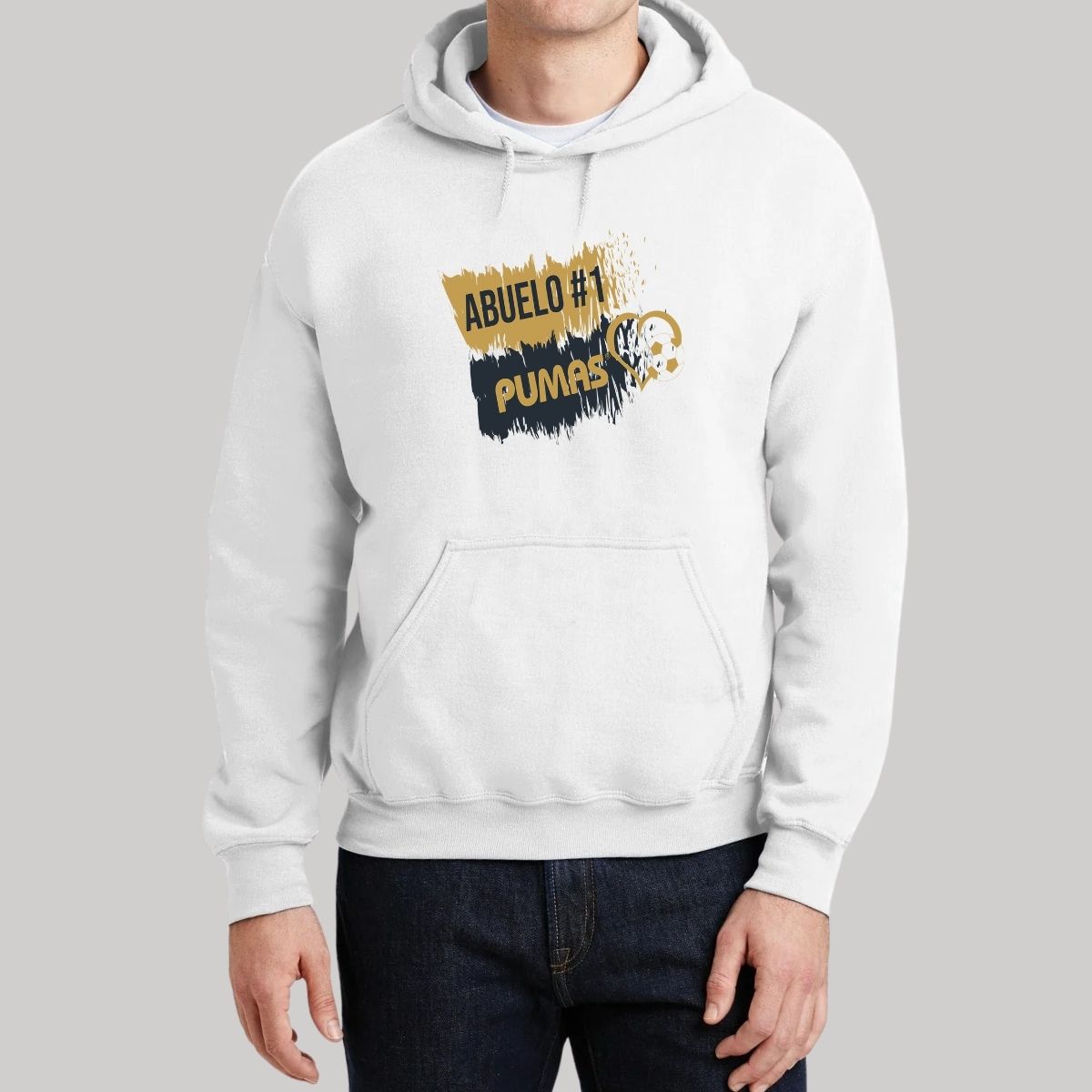 Sudadera Hombre Hoodie Pumas UNAM Abuelo No 1