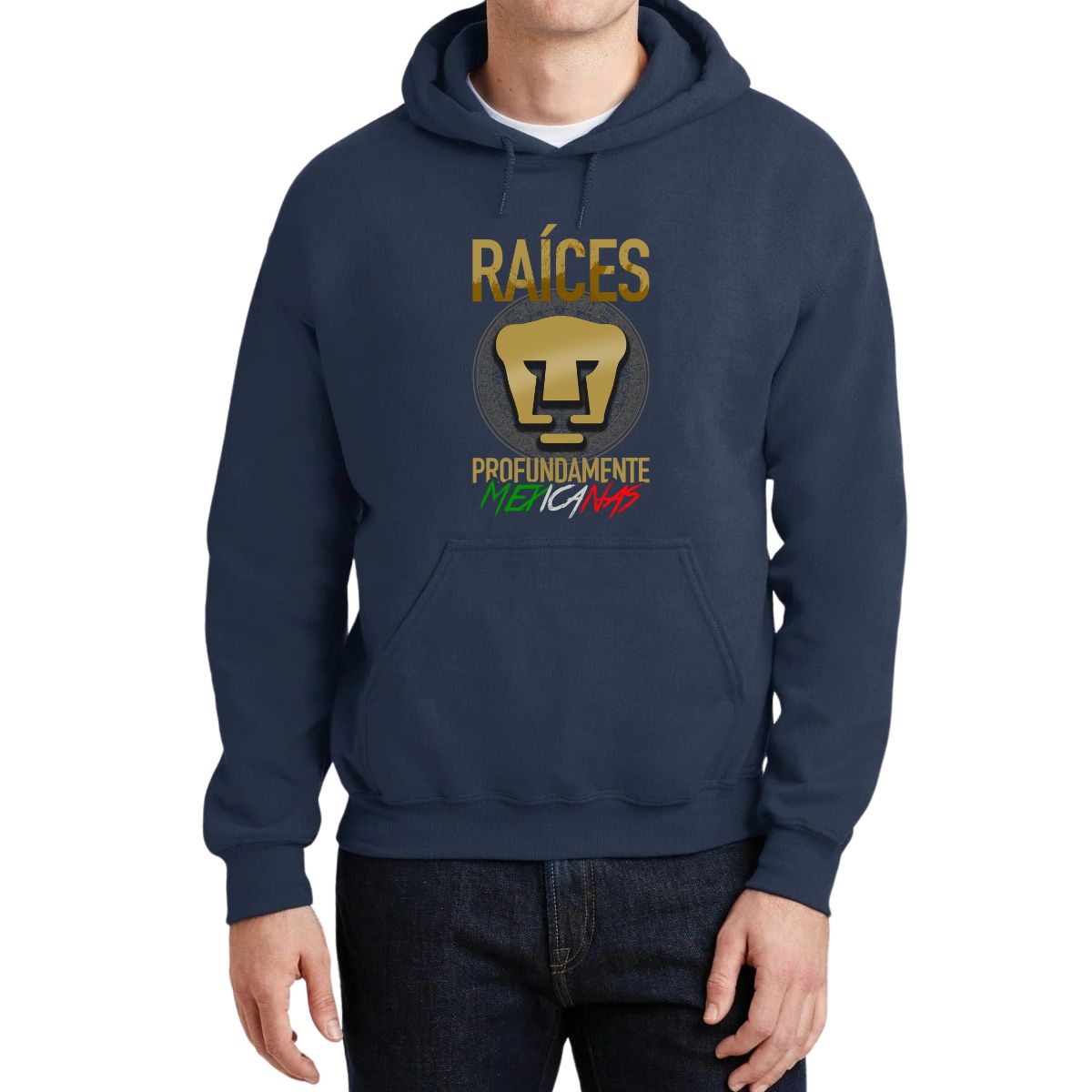 Sudadera Hombre Hoodie  Pumas UNAM Raíces