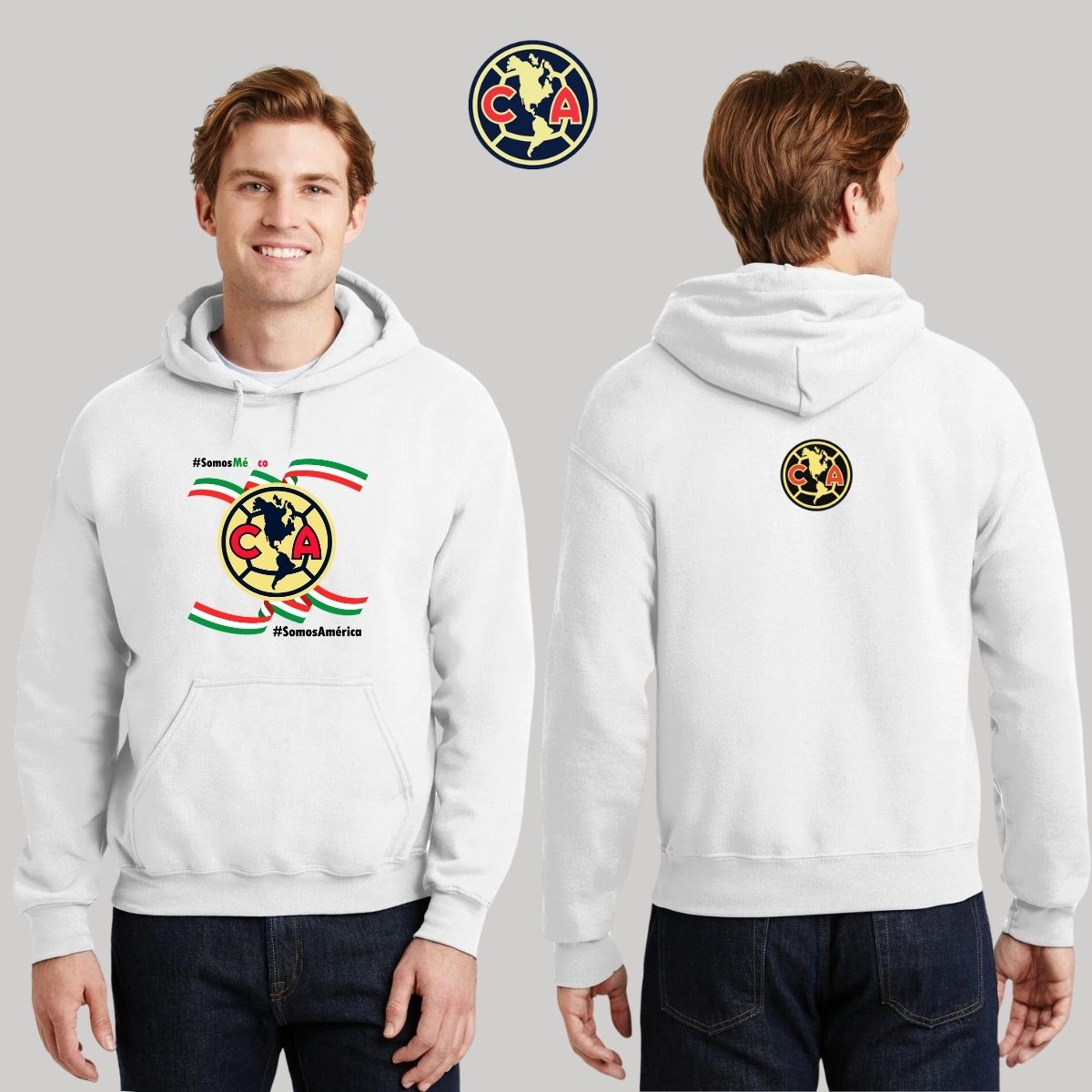 Sudadera Hombre Hoodie América Independencia México