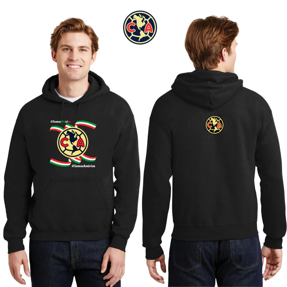 Sudadera Hombre Hoodie América Independencia México