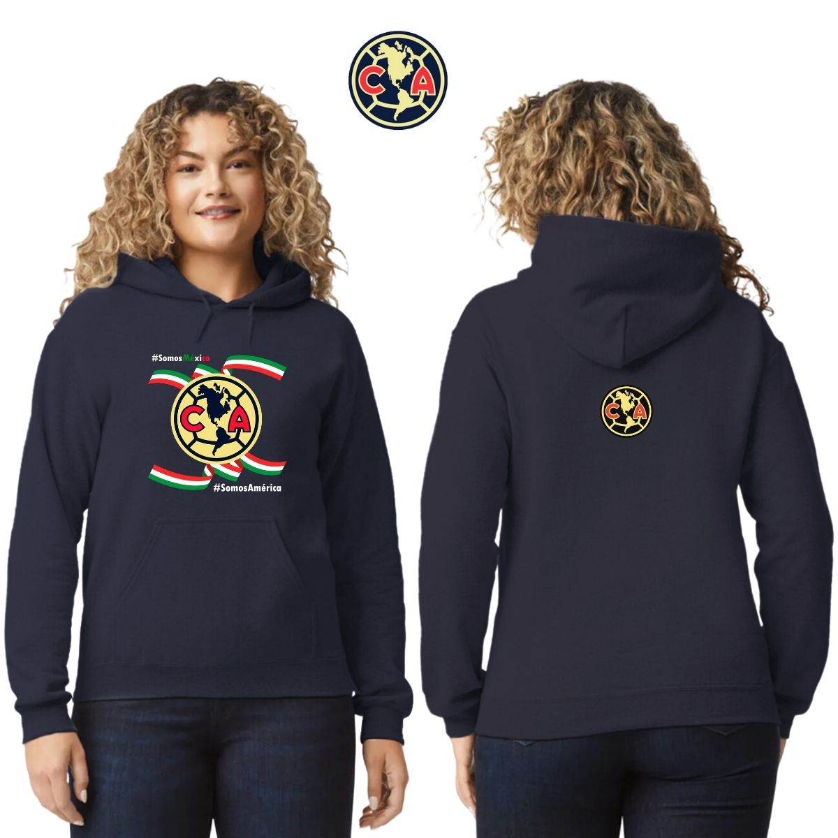 Sudadera Mujer Hoodie América Independencia México