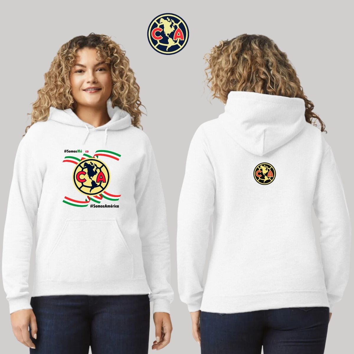 Sudadera Mujer Hoodie América Independencia México