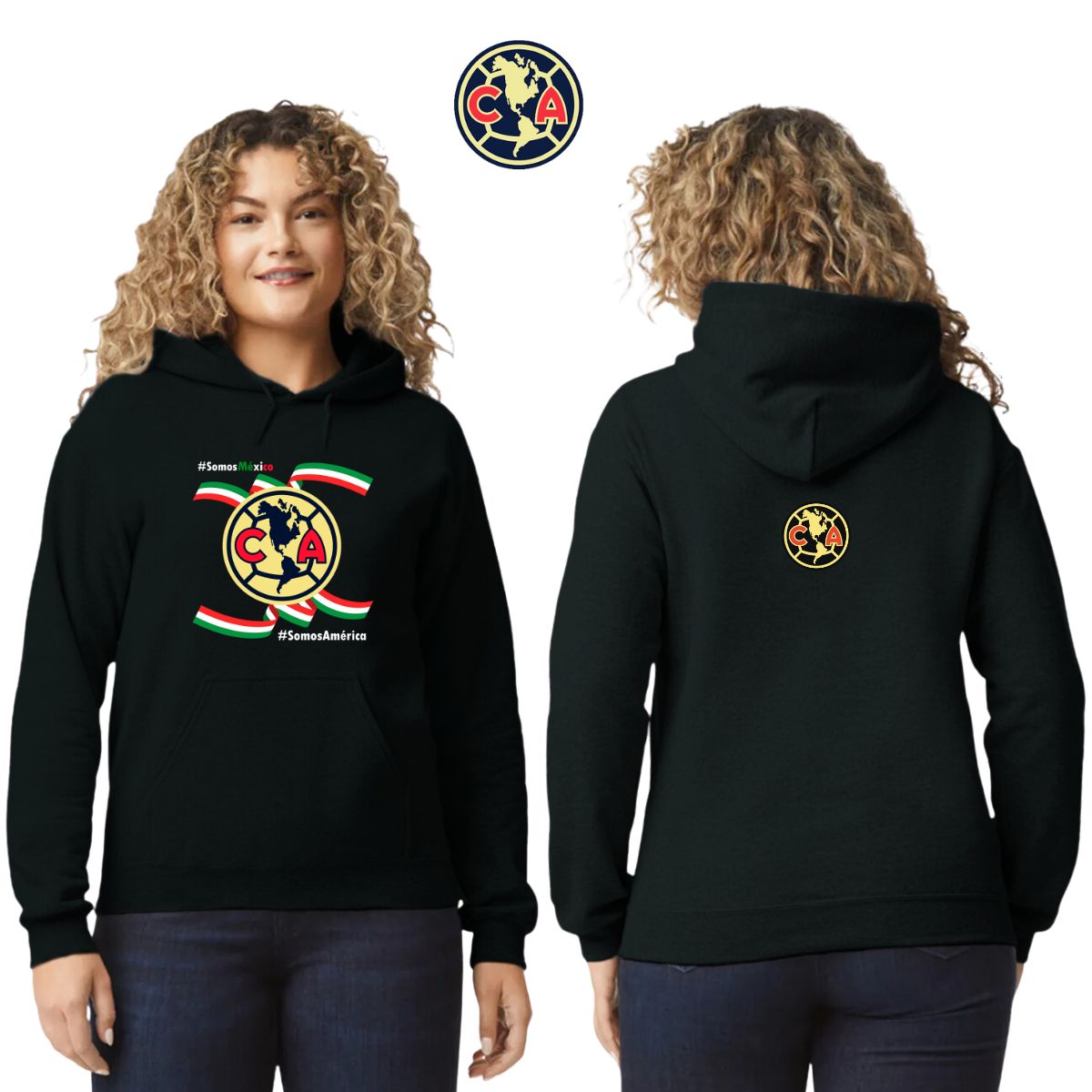 Sudadera Mujer Hoodie América Independencia México