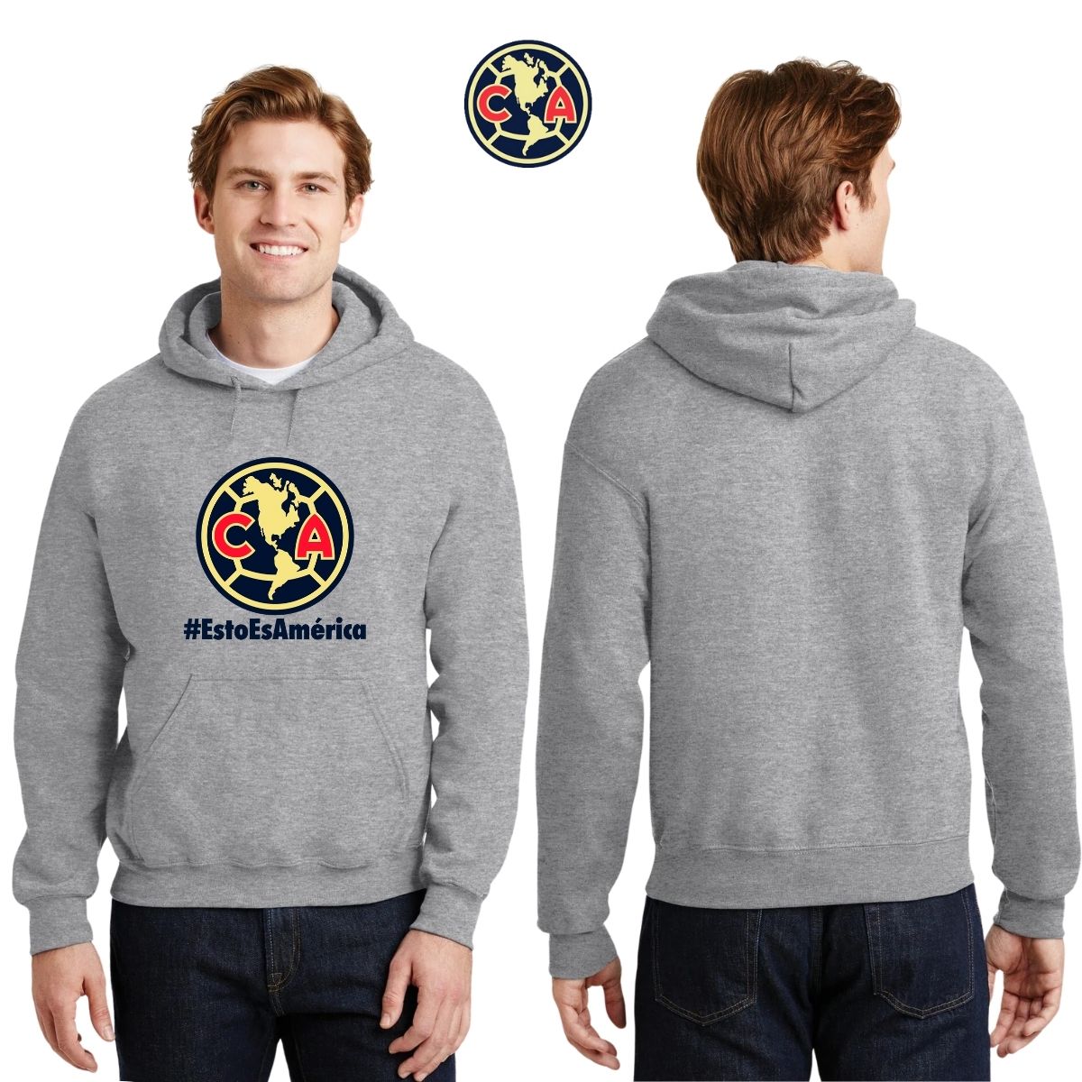 Sudadera Hombre Hoodie América Esto es América