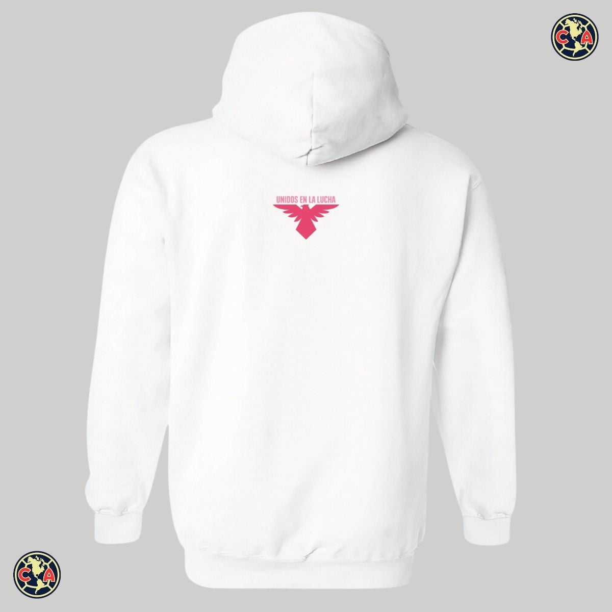 Sudadera Hombre Hoodie América Mes Rosa