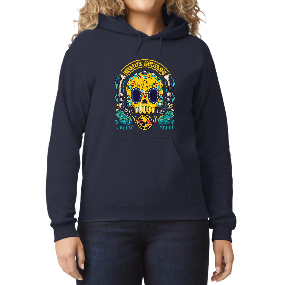 Sudadera Mujer Hoodie  América Día de Muertos