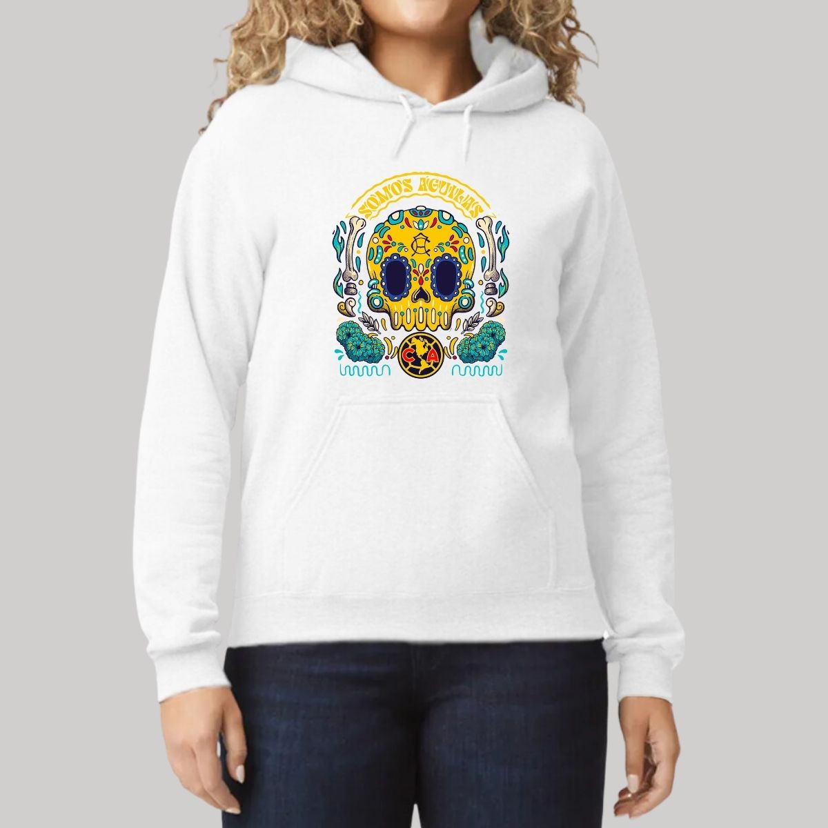 Sudadera Mujer Hoodie  América Día de Muertos