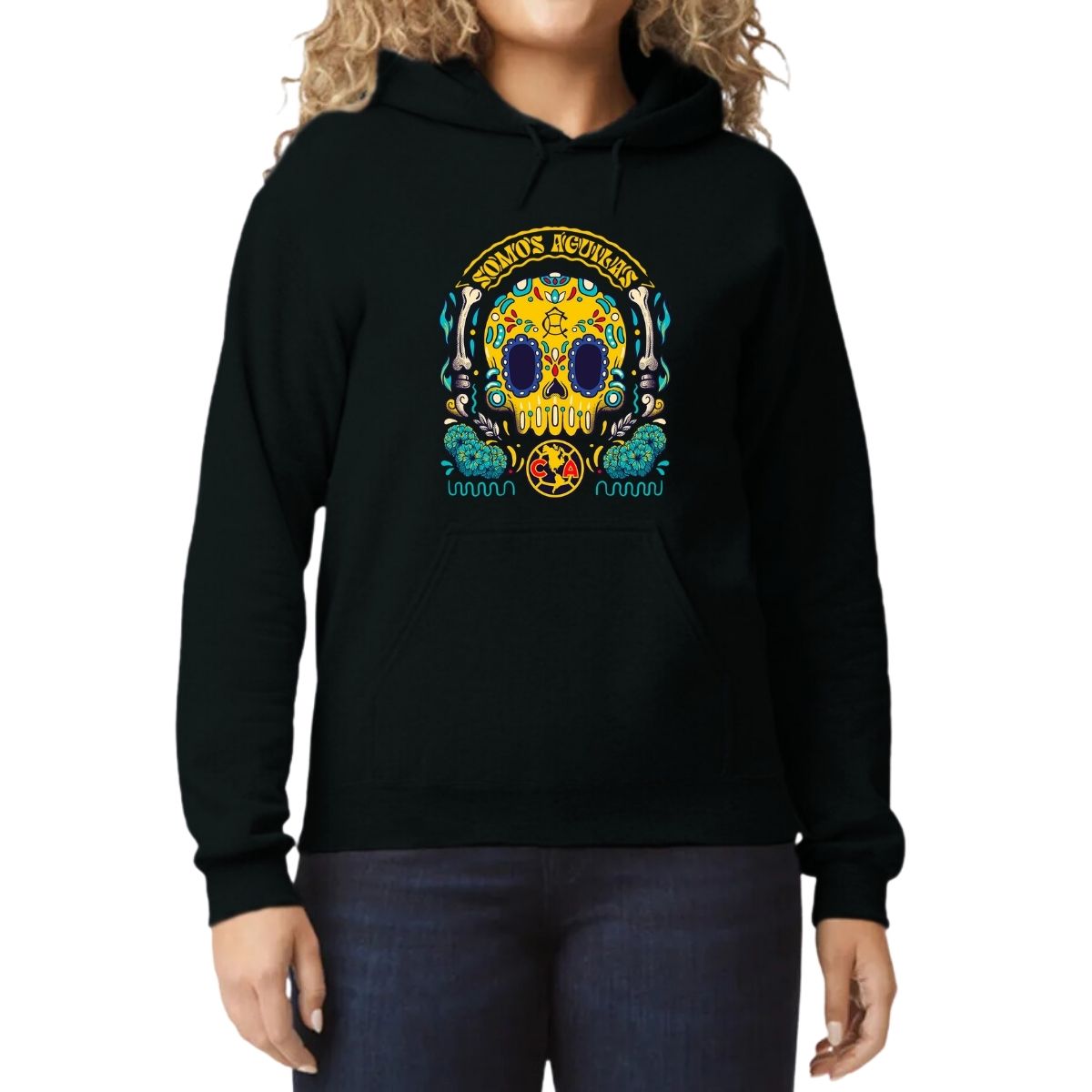 Sudadera Mujer Hoodie  América Día de Muertos