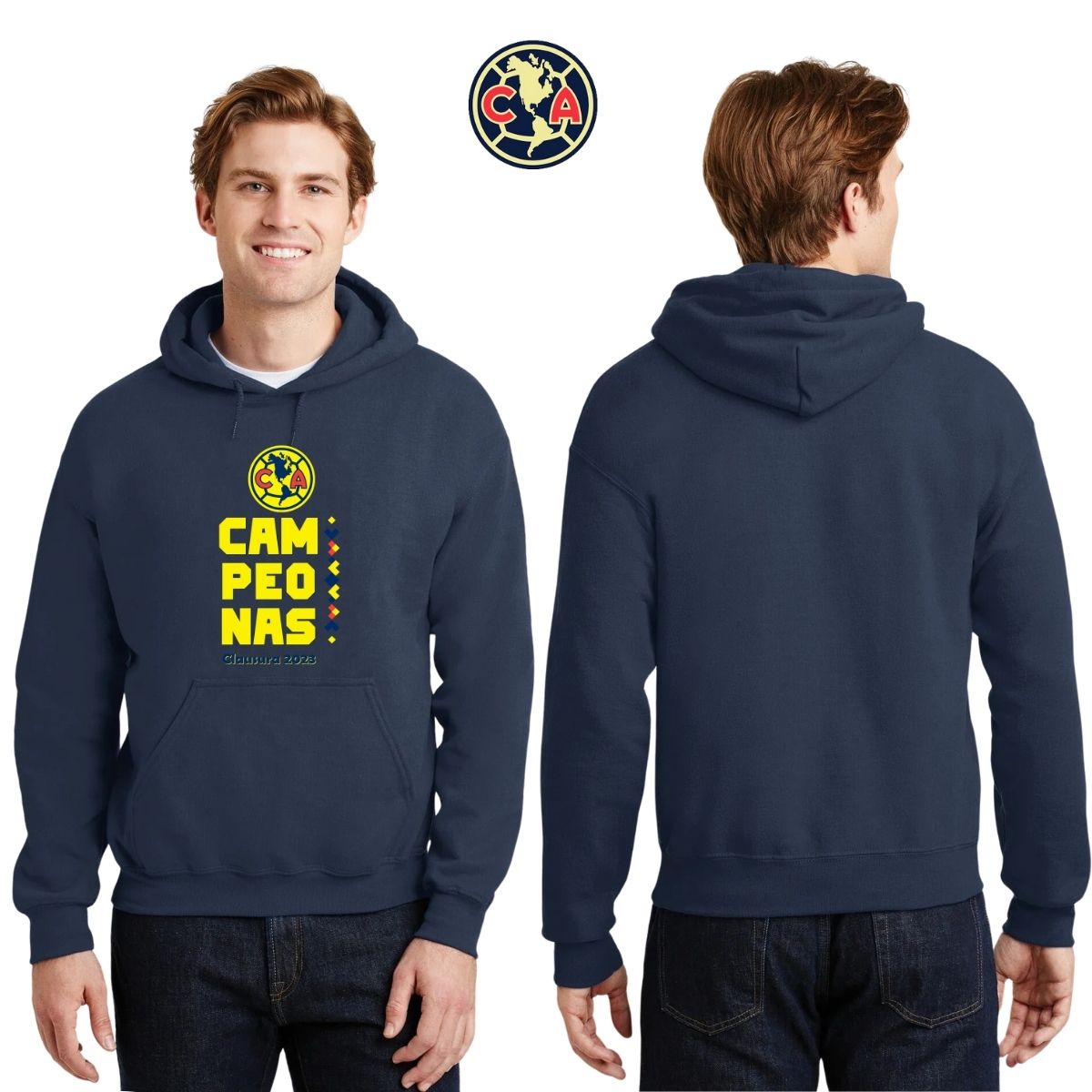 Sudadera Hombre Hoodie América Campeonas Cl 2023