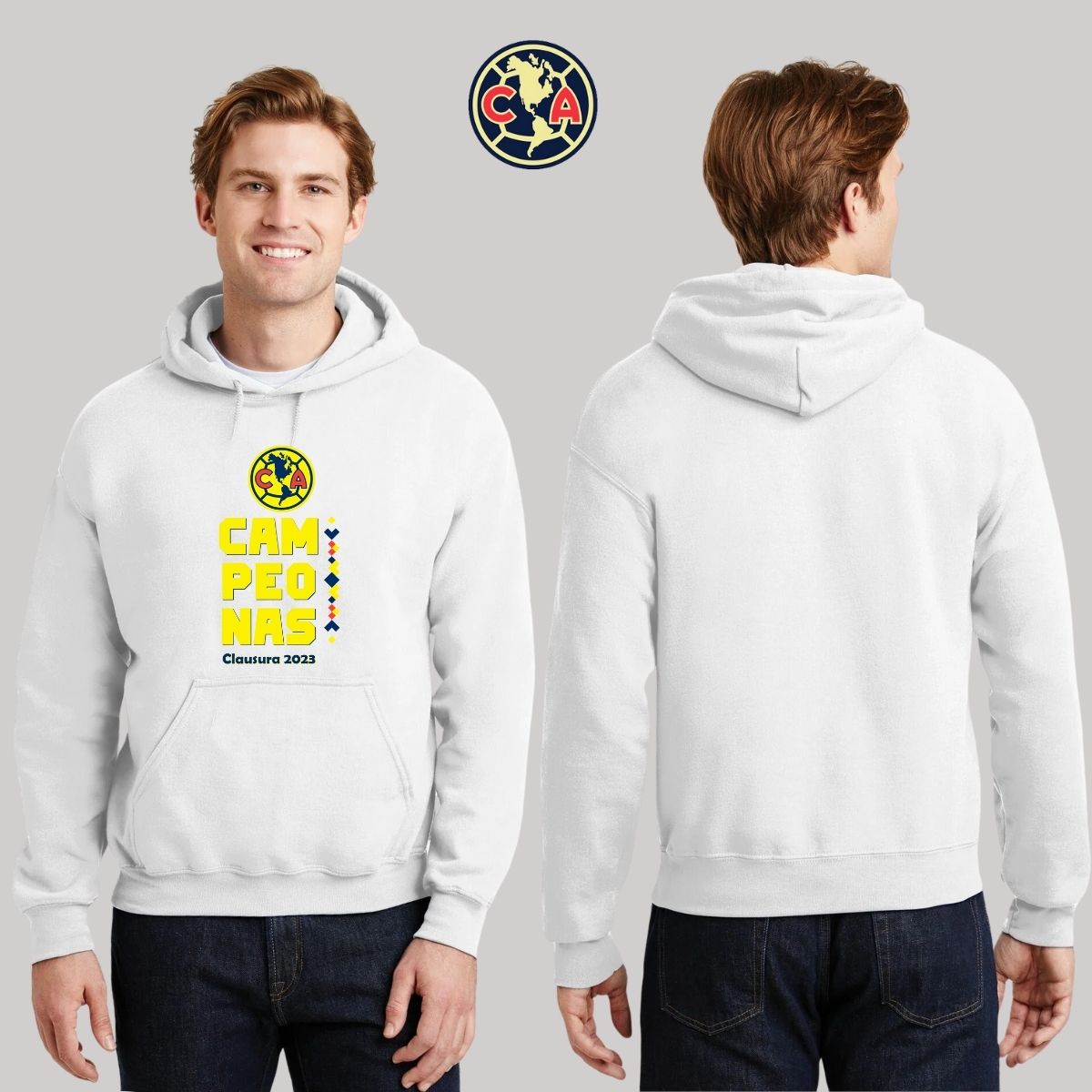 Sudadera Hombre Hoodie América Campeonas Cl 2023