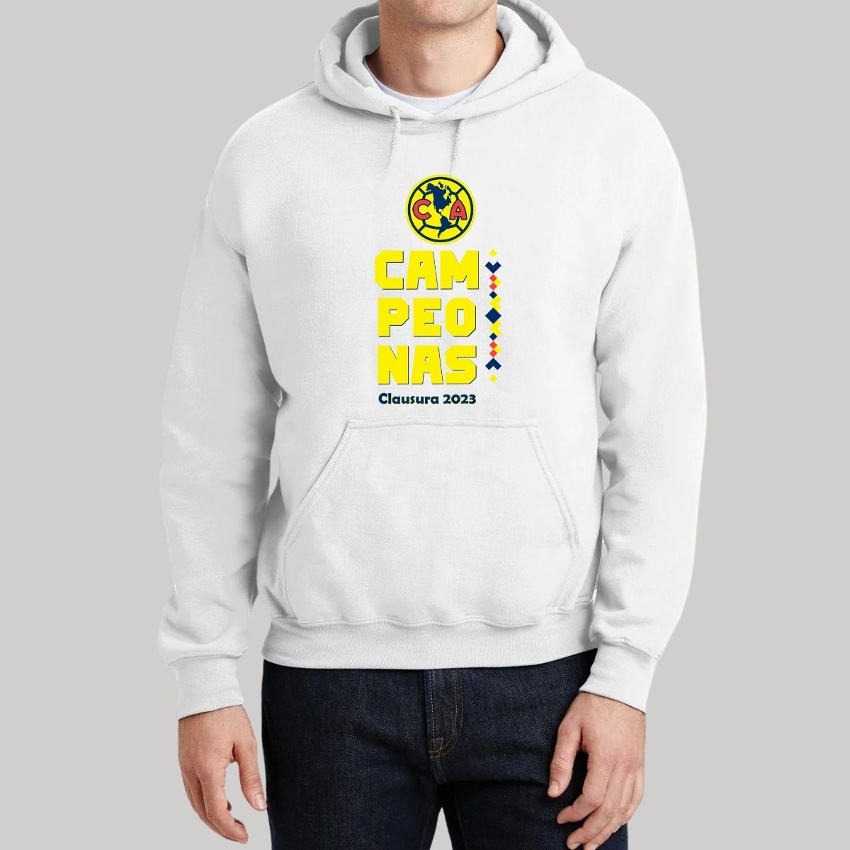 Sudadera Hombre Hoodie América Campeonas Cl 2023