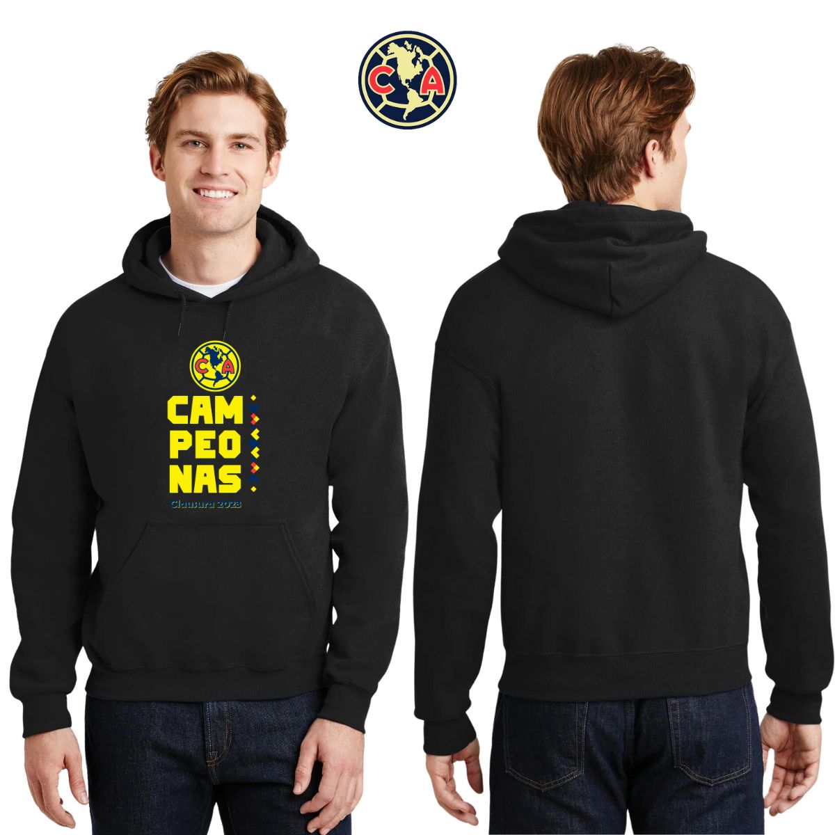 Sudadera Hombre Hoodie América Campeonas Cl 2023