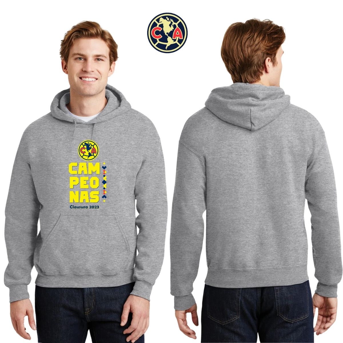 Sudadera Hombre Hoodie América Campeonas Cl 2023