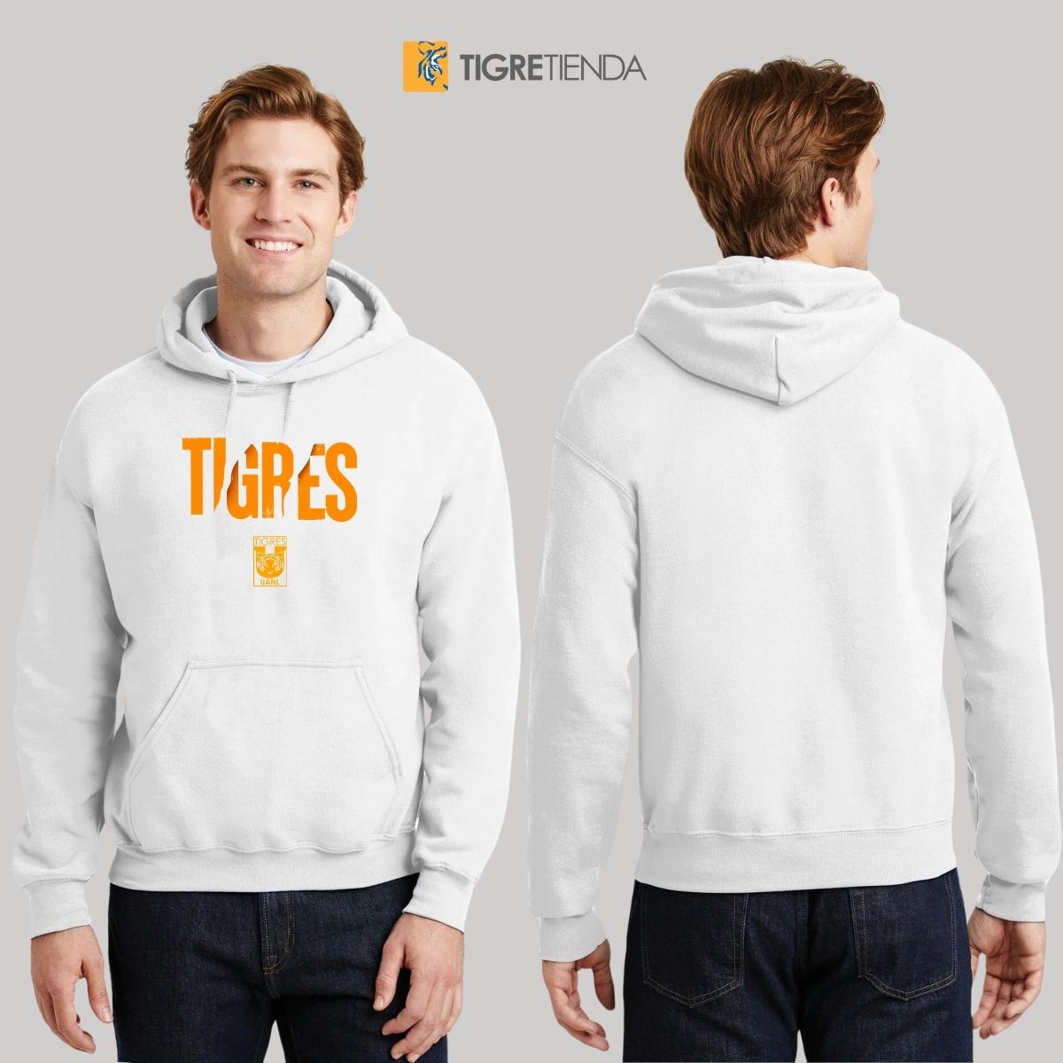 Sudadera Hombre Hoodies  Tigres UANL Escudo UANL