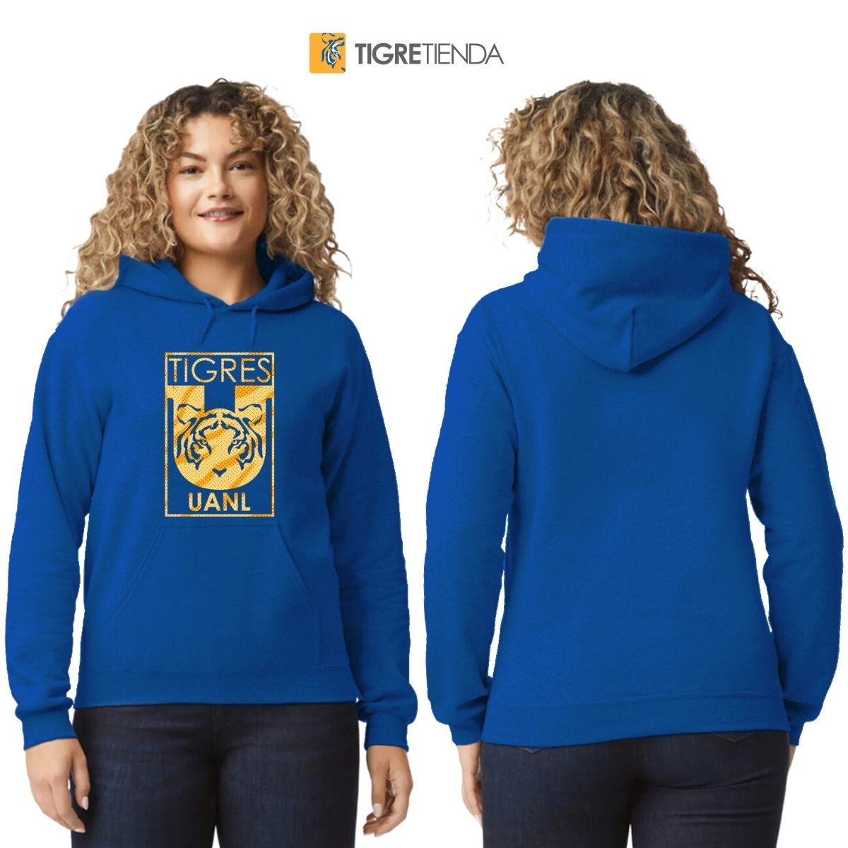 Sudadera Mujer Hoodie  Tigres UANL Escudo