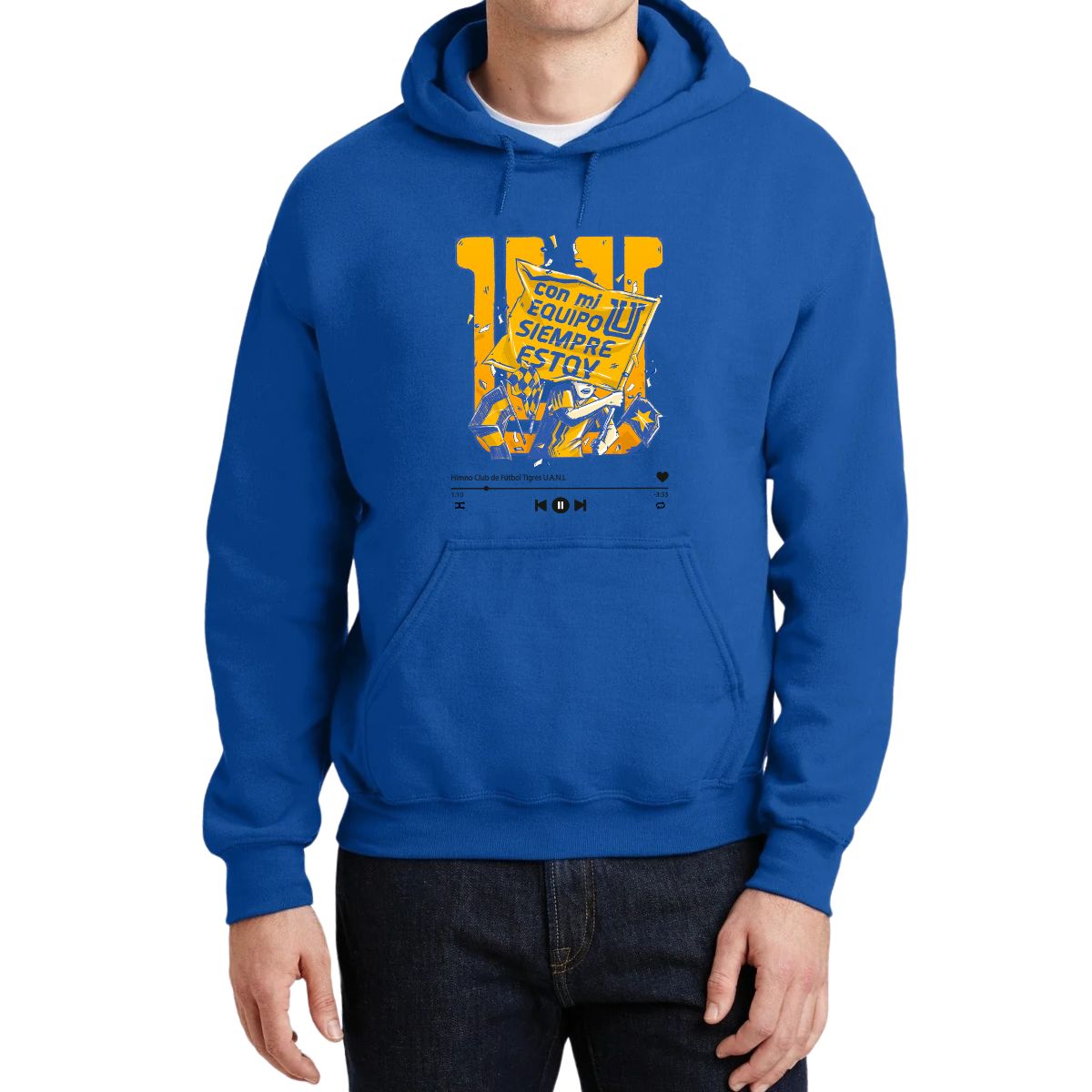 Sudadera Hombre Hoodies  Tigres UANL Con mi equipo