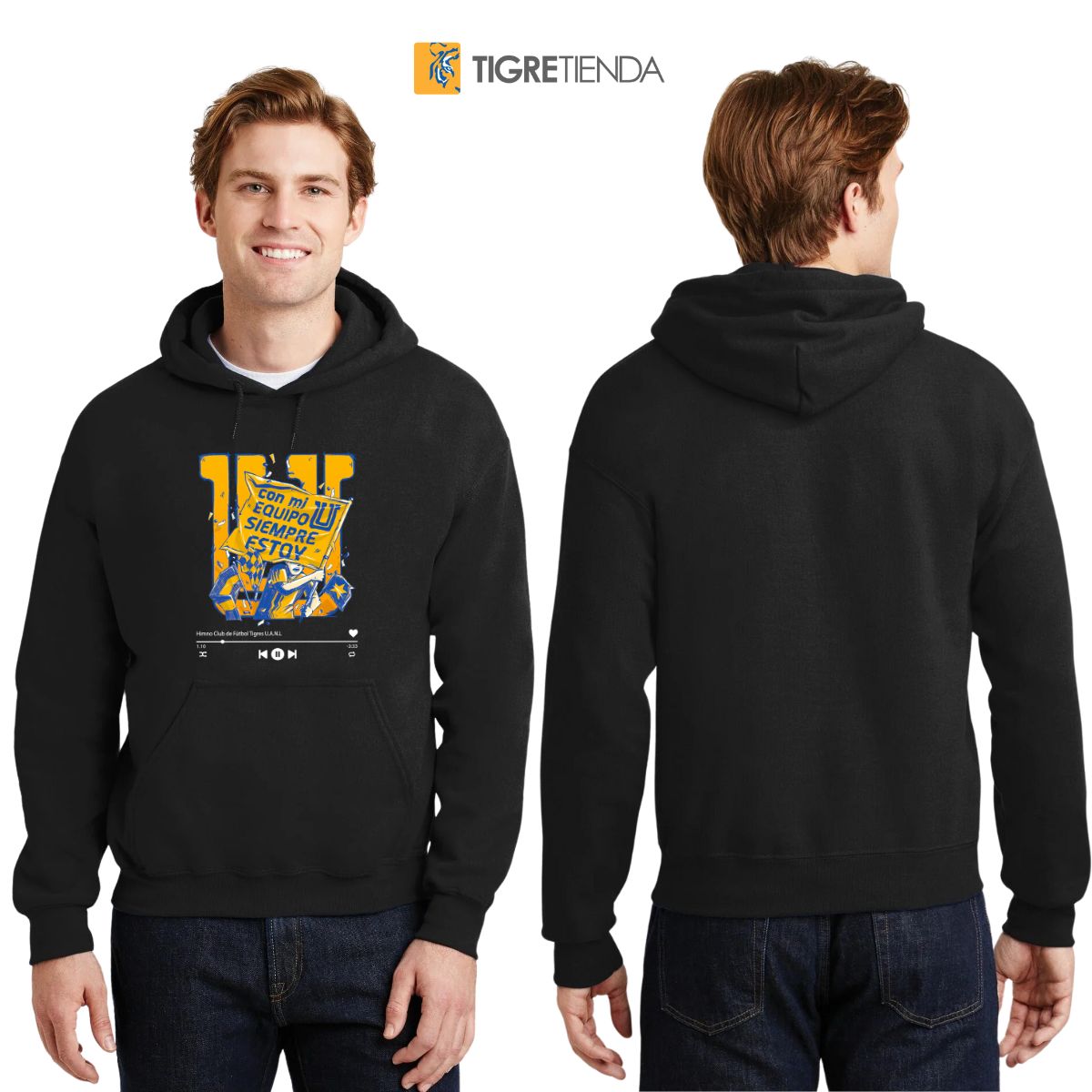 Sudadera Hombre Hoodies  Tigres UANL Con mi equipo