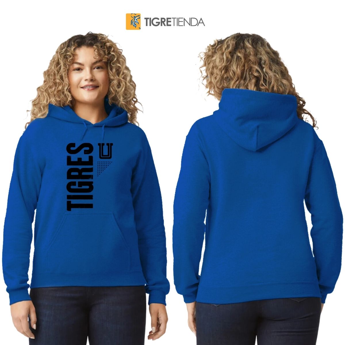 Sudadera Mujer Hoodie  Tigres UANL U Tigres