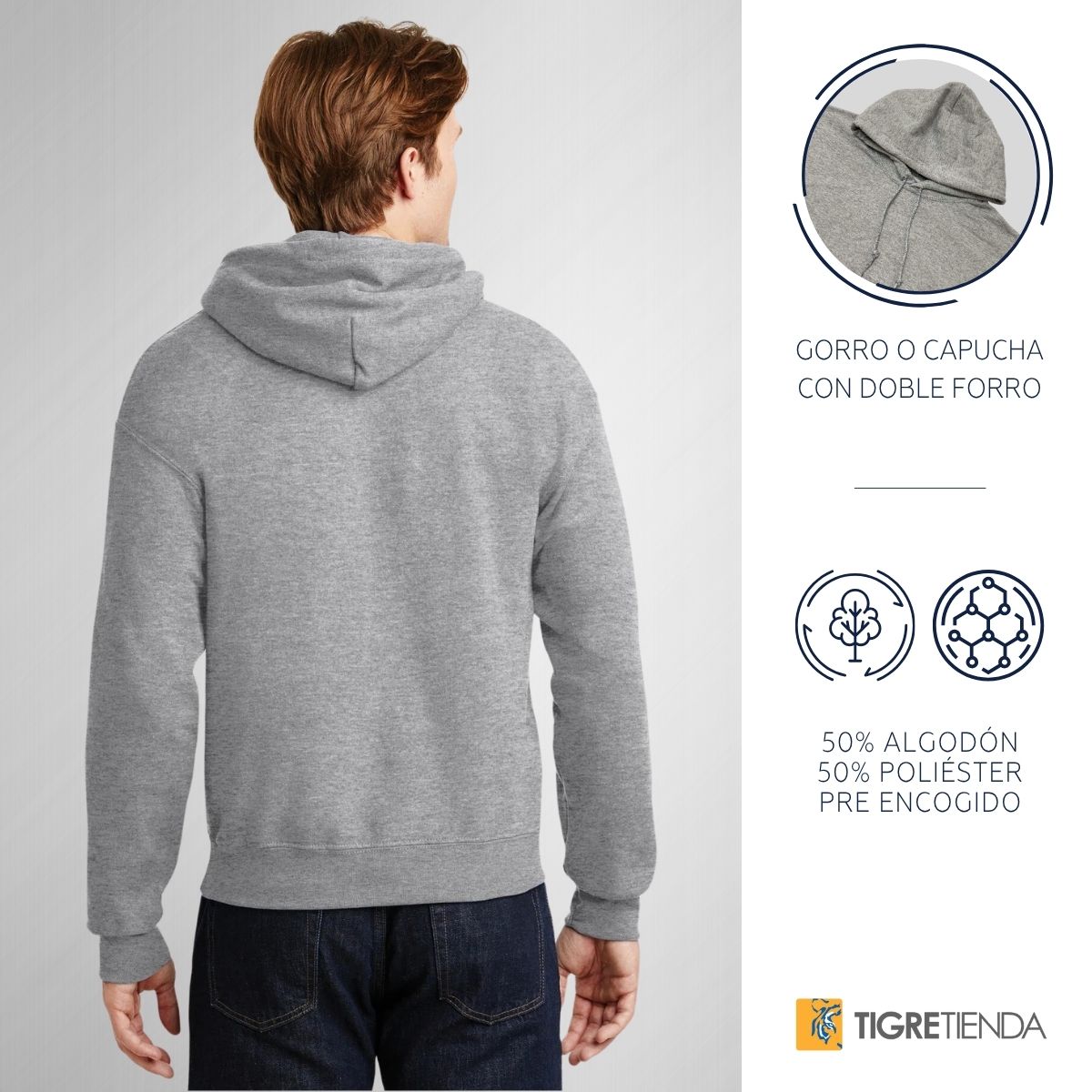 Sudadera Hombre Hoodies  Tigres UANL Tigres Rayas