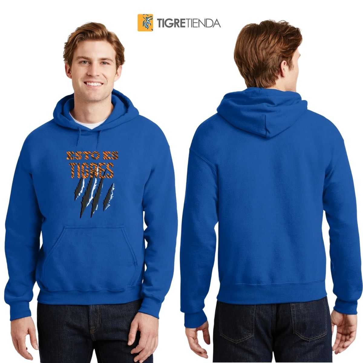 Sudadera Hombre Hoodie Tigres UANL Esto es Tigres Zarpazo