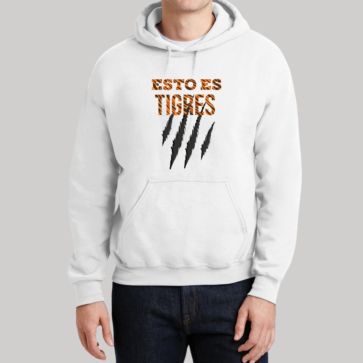 Sudadera Hombre Hoodie Tigres UANL Esto es Tigres Zarpazo