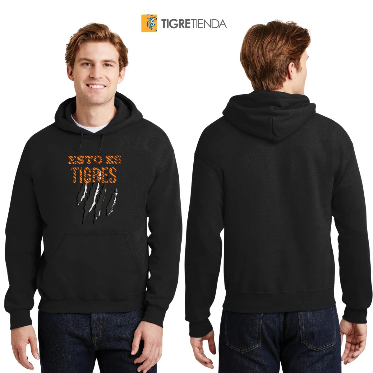 Sudadera Hombre Hoodie Tigres UANL Esto es Tigres Zarpazo