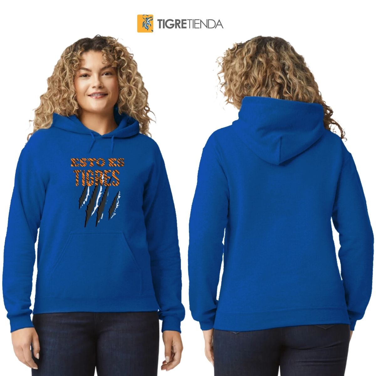 Sudadera Mujer Hoodie Tigres UANL Esto es Tigres Zarpazo