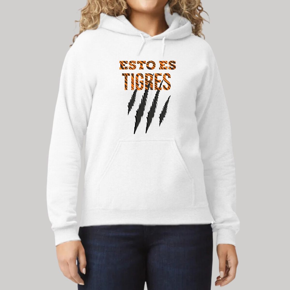 Sudadera Mujer Hoodie Tigres UANL Esto es Tigres Zarpazo