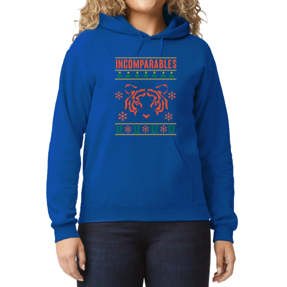 Sudadera Mujer Hoodie  Tigres UANL Navideña Incomparables