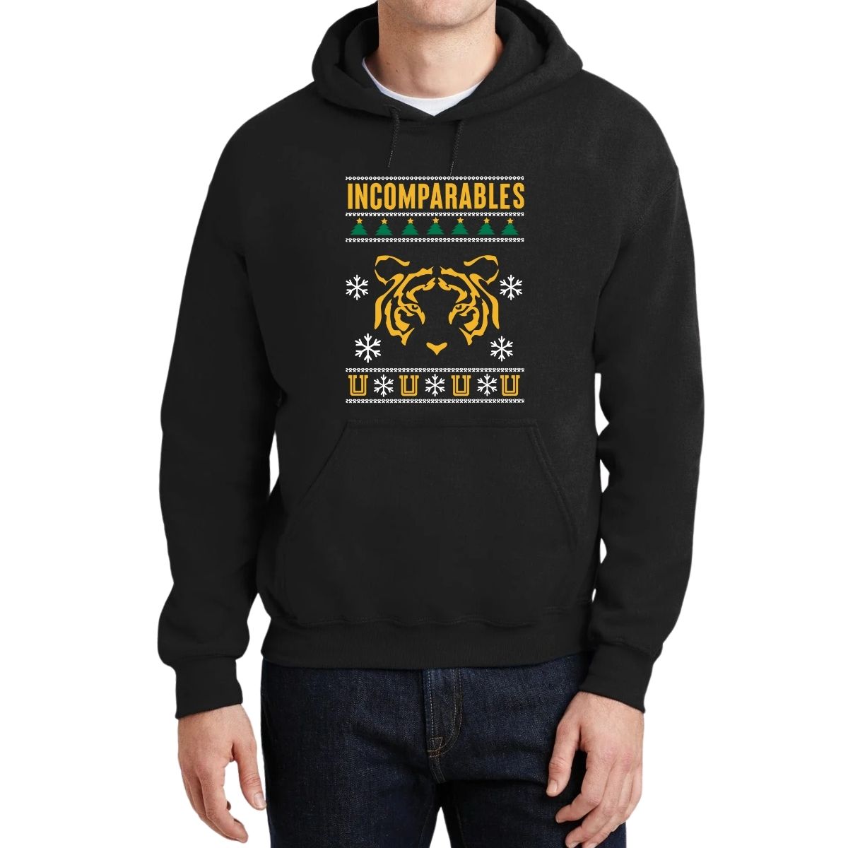 Sudadera Hombre Hoodies  Tigres UANL Navideña Incomparables