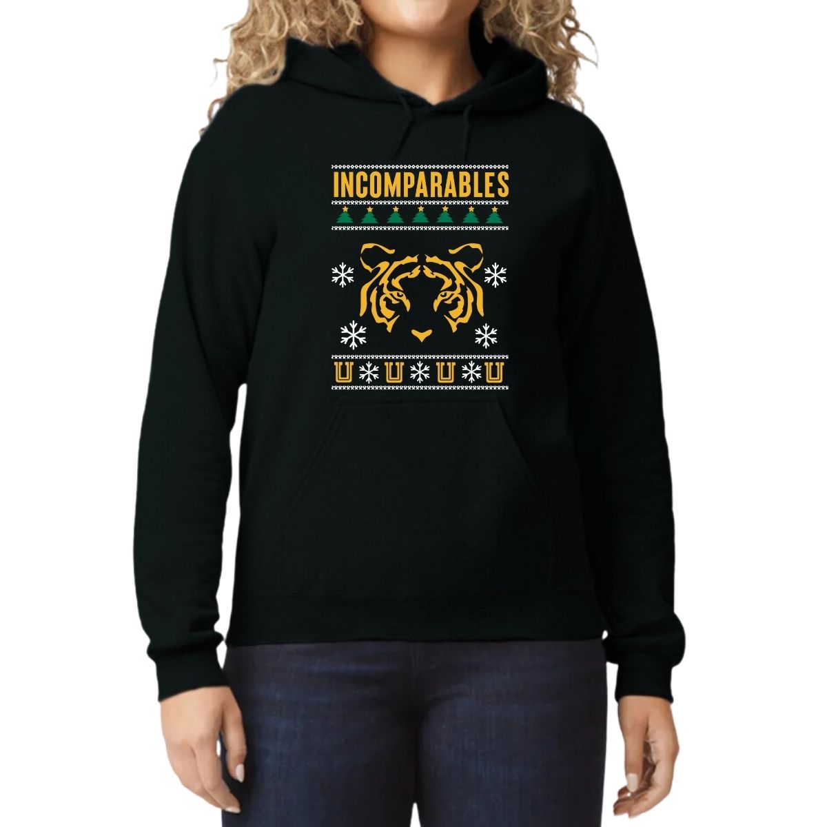 Sudadera Mujer Hoodie  Tigres UANL Navideña Incomparables