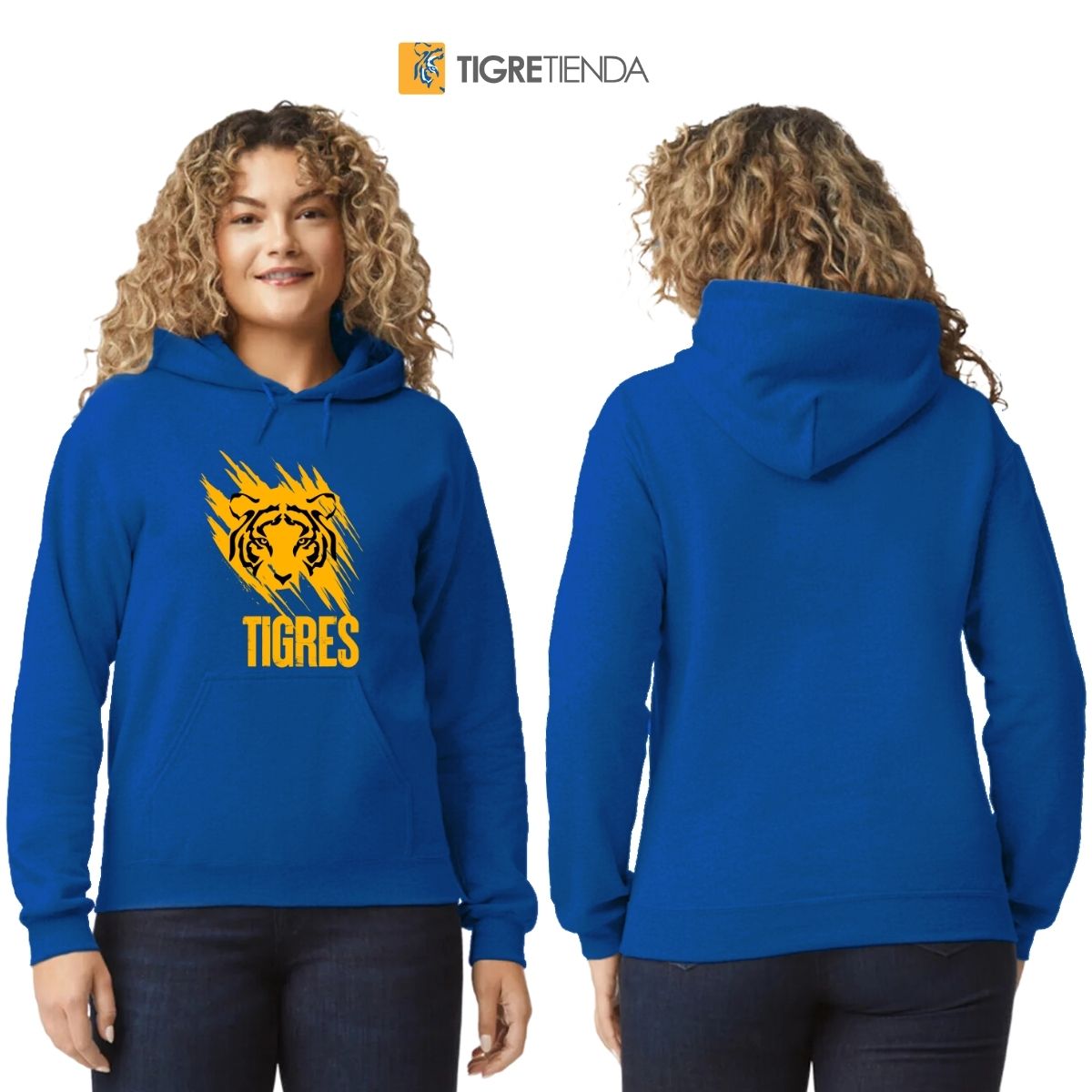 Sudadera Mujer Hoodie  Tigres UANL Rostro