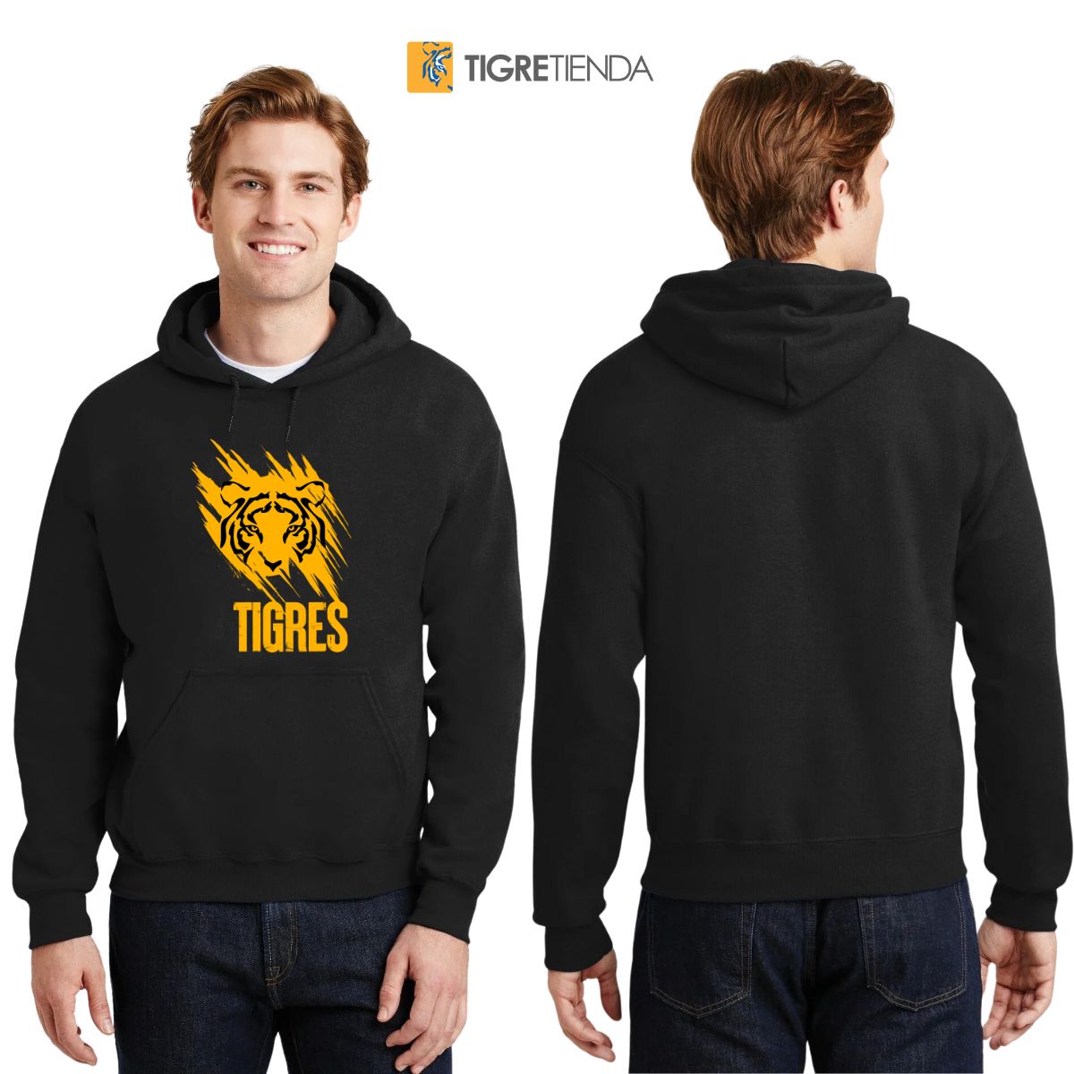 Sudadera Hombre Hoodies  Tigres UANL Rostro