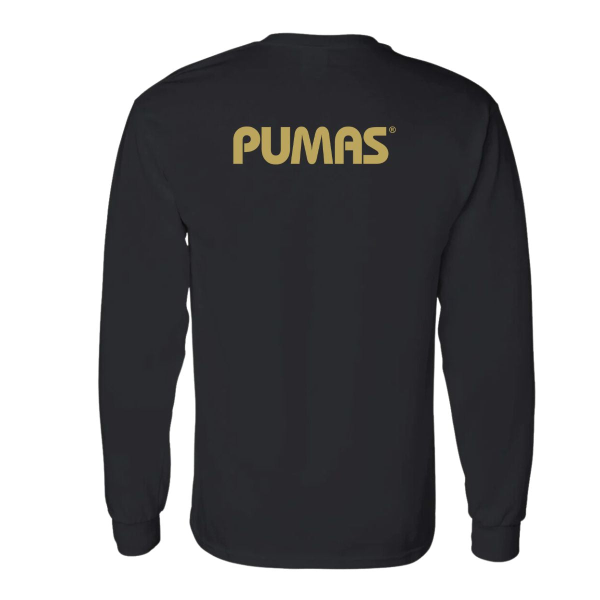 Playera Hombre Pumas UNAM Manga Larga Logo Vinil Dorado