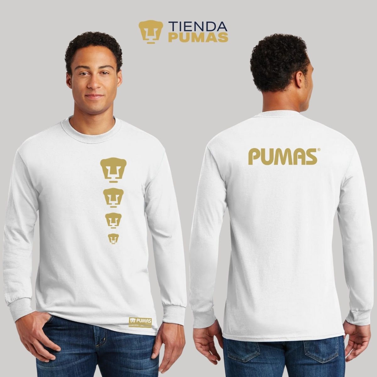 Playera Hombre Pumas UNAM Manga Larga Ed Lmt 3 Vinil