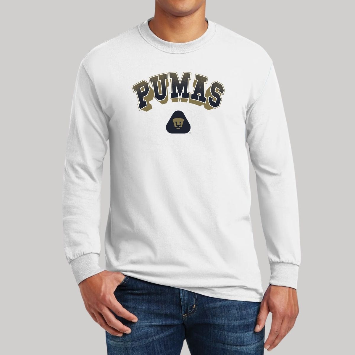 Playera Hombre Pumas UNAM Manga Larga Pumas 3D