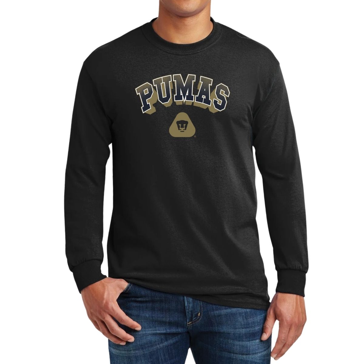 Playera Hombre Pumas UNAM Manga Larga Pumas 3D