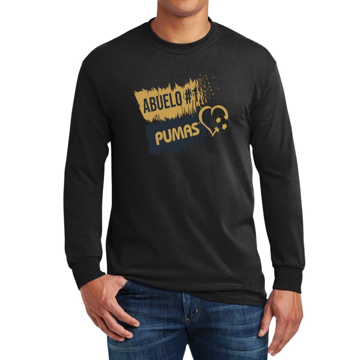 Playera Hombre Pumas UNAM Manga Larga Abuelo No 1